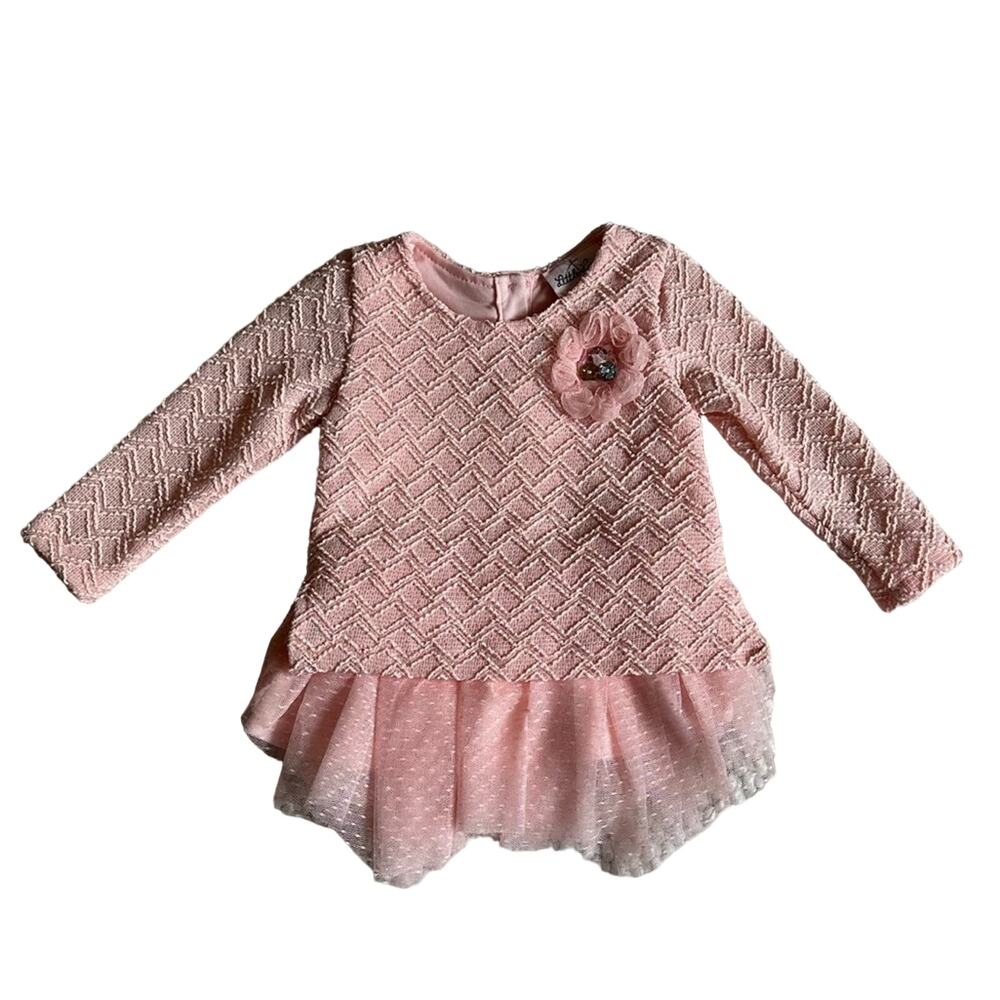 NWT Little Lass Adorable Pink Top Size 12 Months